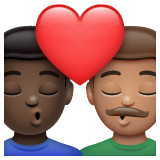 Beijo: Homem, Homem, Pele Escura, Pele Morena para WhatsApp 2.26.8.72