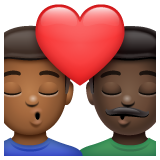 Beijo: Homem, Homem, Pele Morena Escura, Pele Escura para WhatsApp 2.26.8.72