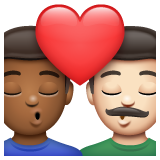 Beijo: Homem, Homem, Pele Morena Escura, Pele Clara para WhatsApp 2.26.8.72