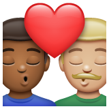 Beijo: Homem, Homem, Pele Morena Escura, Pele Morena Clara para WhatsApp 2.26.8.72