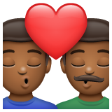 Beijo: Homem, Homem, Pele Morena Escura para WhatsApp 2.26.8.72