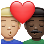 Beijo: Homem, Homem, Pele Morena Clara, Pele Escura para WhatsApp 2.26.8.72