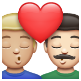 Beijo: Homem, Homem, Pele Morena Clara, Pele Clara para WhatsApp 2.26.8.72