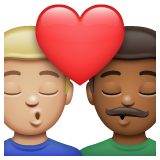 Beijo: Homem, Homem, Pele Morena Clara, Pele Morena Escura para WhatsApp 2.26.8.72