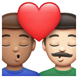 Beijo: Homem, Homem, Pele Morena, Pele Clara para WhatsApp 2.26.8.72