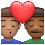 Beijo: Homem, Homem, Pele Morena, Pele Morena Escura para WhatsApp 2.26.8.72