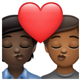 Beijo: Pessoa, Pessoa, Pele Escura, Pele Morena Escura para WhatsApp 2.26.8.72