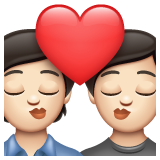 Beijo: Pessoa, Pessoa, Tom de pele claro para WhatsApp 2.26.8.72