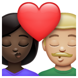 Beijo: Mulher, Homem, Pele Escura, Pele Morena Clara para WhatsApp 2.26.8.72