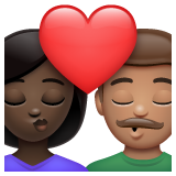 Beijo: Mulher, Homem, Pele Escura, Pele Morena para WhatsApp 2.26.8.72