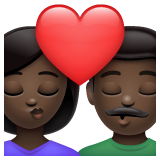 Beijo: Mulher, Homem, Pele Escura para WhatsApp 2.26.8.72