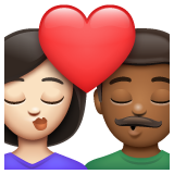 Поцілунок: жінка чоловік Дуже світлий тон шкіри темний тон шкіри для WhatsApp 2.26.8.72