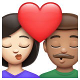 Beijo: Mulher, Homem, Pele Clara, Pele Morena para WhatsApp 2.26.8.72