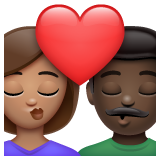 Beijo: Mulher, Homem, Pele Morena, Pele Escura para WhatsApp 2.26.8.72
