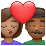 Beijo: Mulher, Homem, Pele Morena, Pele Morena Escura para WhatsApp 2.26.8.72