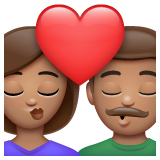 Beijo: Mulher, Homem, Pele Morena para WhatsApp 2.26.8.72