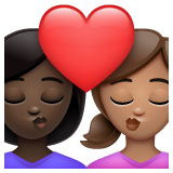 Beijo: Mulher, Mulher, Pele Escura, Pele Morena para WhatsApp 2.26.8.72