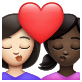 Beijo: Mulher, Mulher, Pele Clara, Pele Escura para WhatsApp 2.26.8.72