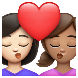 Beijo: Mulher, Mulher, Pele Clara, Pele Morena para WhatsApp 2.26.8.72