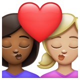 Beijo: Mulher, Mulher, Pele Morena Escura, Pele Morena Clara para WhatsApp 2.26.8.72