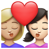 Beijo: Mulher, Mulher, Pele Morena Clara, Pele Clara para WhatsApp 2.26.8.72