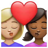 Beijo: Mulher, Mulher, Pele Morena Clara, Pele Morena Escura para WhatsApp 2.26.8.72