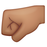 Punho Esquerdo: Pele Morena para WhatsApp 2.26.8.72