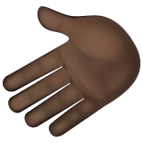 Рука ліворуч: дуже темний тон шкіри для WhatsApp 2.26.8.72