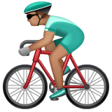 Homem Ciclista: Pele Morena para WhatsApp 2.26.8.72