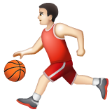Homem Jogando Basquete: Pele Clara para WhatsApp 2.26.8.72