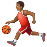 Homem Jogando Basquete: Pele Morena Escura para WhatsApp 2.26.8.72