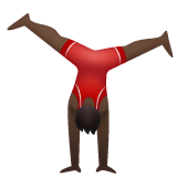 Homem Fazendo Estrela: Pele Escura para WhatsApp 2.26.8.72