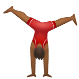 Homem Fazendo Estrela: Pele Morena Escura para WhatsApp 2.26.8.72