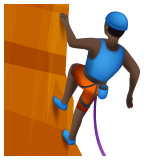 Чоловік піднімається по скелі: дуже темний тон шкіри для WhatsApp 2.26.8.72