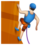 Homem Escalando: Pele Clara para WhatsApp 2.26.8.72