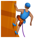 Чоловік піднімається по скелі: середній тон шкіри для WhatsApp 2.26.8.72