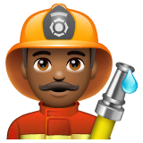 Man Firefighter: Medium-Dark Skin Tone para WhatsApp 2.26.8.72