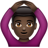 Homem Fazendo Gesto De “Ok”: Pele Escura para WhatsApp 2.26.8.72