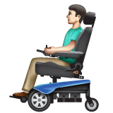 Homem Em Cadeira De Rodas Motorizada: Pele Clara para WhatsApp 2.26.8.72