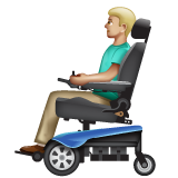 Homem Em Cadeira De Rodas Motorizada: Pele Morena Clara para WhatsApp 2.26.8.72