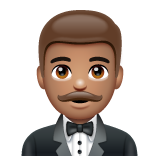 Homem De Smoking: Pele Morena para WhatsApp 2.26.8.72