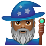 Homem Mago: Pele Morena Escura para WhatsApp 2.26.8.72