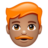 Homem: Pele Morena, Cabelo Vermelho para WhatsApp 2.26.8.72