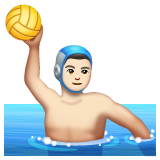 Homem Jogando Polo Aquático: Pele Clara para WhatsApp 2.26.8.72