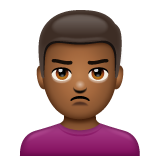 Homem Fazendo Bico: Pele Morena Escura para WhatsApp 2.26.8.72