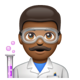 Cientista Homem: Pele Morena Escura para WhatsApp 2.26.8.72