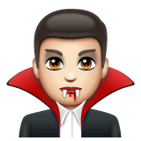 Homem Vampiro: Pele Clara para WhatsApp 2.26.8.72