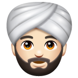 Homem Com Turbante: Pele Clara para WhatsApp 2.26.8.72