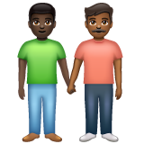 Dois Homens De Mãos Dadas: Pele Escura, Pele Morena Escura para WhatsApp 2.26.8.72