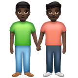 Dois Homens De Mãos Dadas: Pele Escura para WhatsApp 2.26.8.72